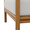 Modway Wren Teak Wood Outdoor Armchair in Natural Sail