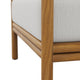 Modway Wren Teak Wood Outdoor Armchair in Natural Sail