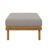 Wren Outdoor Patio Teak Wood Ottoman by Modway