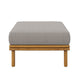 Wren Outdoor Patio Teak Wood Ottoman by Modway