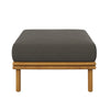 Wren Outdoor Patio Teak Wood Ottoman by Modway