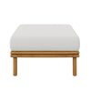Wren Outdoor Patio Teak Wood Ottoman by Modway