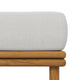 Modway Wren Teak Wood Outdoor Ottoman in Natural Sail