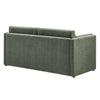 Modway Linden 73 Inch Heathered Chenille Upholstered Sofa in Eucalyptus