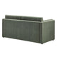 Modway Linden 73 Inch Heathered Chenille Upholstered Sofa in Eucalyptus