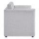 Modway Linden 73 Inch Heathered Chenille Upholstered Sofa in Newsprint