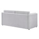 Modway Linden 73 Inch Heathered Chenille Upholstered Sofa in Newsprint
