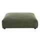 Modway Solace Armless Chair and Ottoman Fern