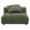 Modway Solace Armless Chair and Ottoman Fern
