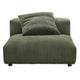Modway Solace Armless Chair and Ottoman Fern