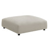 Modway Solace Armless Chair and Ottoman Linen