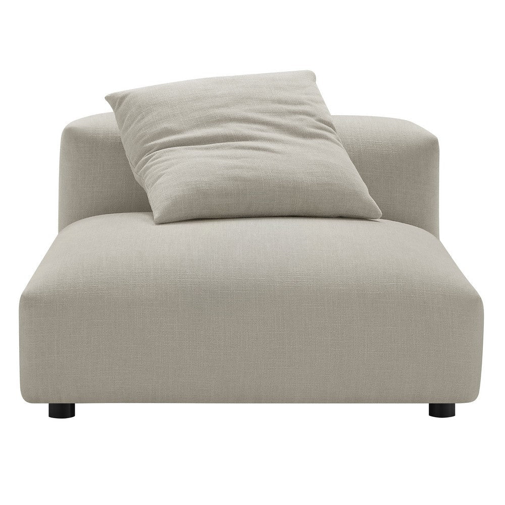Modway Solace Armless Chair and Ottoman Linen