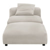Modway Solace Armless Chair and Ottoman Salt
