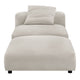 Modway Solace Armless Chair and Ottoman Salt