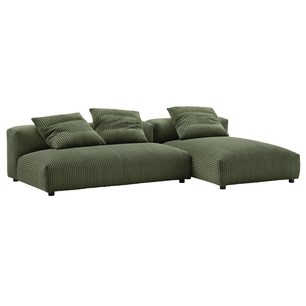 Modway Solace Sectional Oversized Fern