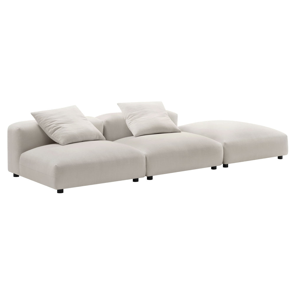 Solace 3-Piece Modular Upholstered Fabric Sectional Sofa by Modway