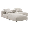 Modway Solace Sectional Salt