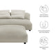 Solace Modular Upholstered Fabric Armless Loveseat and Ottoman Set by Modway