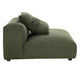 Modway Solace Corduroy 3-Piece Modular Sofa in Fern - Comfy Corduroy Upholstered Deep Seat Couch - Modern 3-Seat Armless Sectional Chairs
