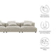 Solace 3-Piece Modular Upholstered Fabric Sofa by Modway