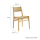 Wynn Rope and Wood Dining Side Chairs Set of 2 by Modway