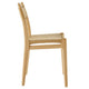 Modway Wynn Wood and Rope Dining Side Chairs Set of 2 in Natural Natural - Armless Kitchen Table Chairs - Modern Mid-Century Accent Chairs
