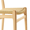 Modway Wynn Wood and Rope Dining Side Chairs Set of 2 in Natural Natural - Armless Kitchen Table Chairs - Modern Mid-Century Accent Chairs