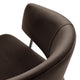 Modway Nella Performance Velvet Barrel Dining Chairs Set of 2 in Chocolate Brown - Velvet Retro Club Kitchen Chairs with Metal Legs - Mid