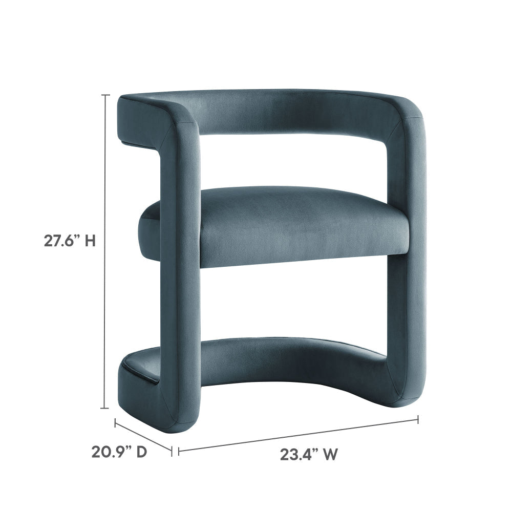 Winslow Barrel Performance Velvet Dining Chair by Modway