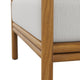 Modway Wren Teak Wood Outdoor Patio Armchair Set of 2 in Natural Sail