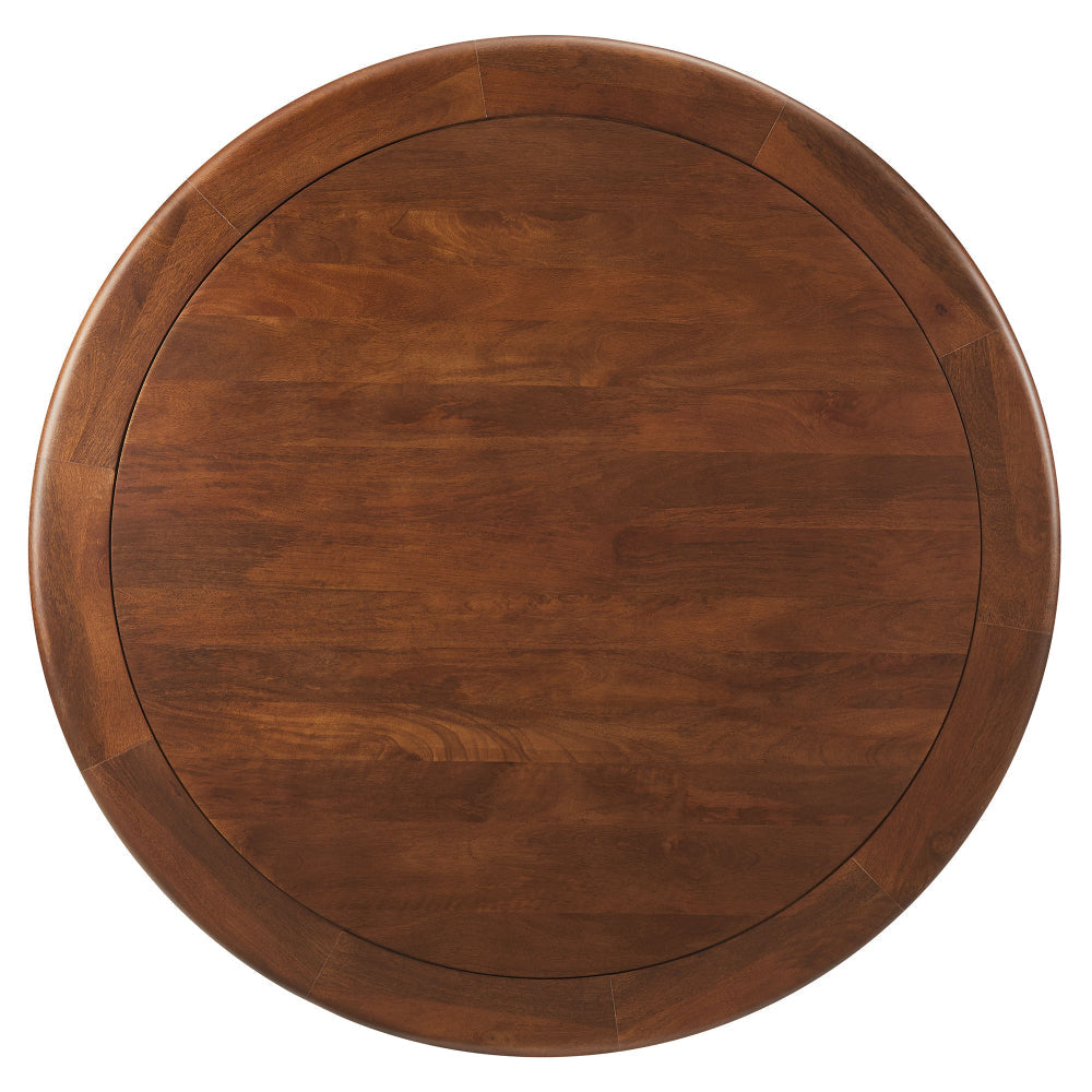 Lippa 48’’ Round Pedestal Solid Wood Dining Table by Modway