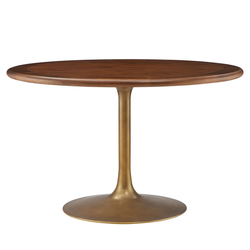 Lippa 48" Round Pedestal Solid Wood Dining Table by Modway