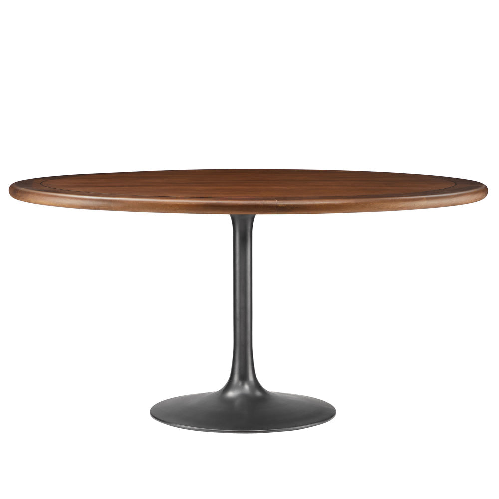 Lippa 60" Round Pedestal Solid Wood Dining Table by Modway