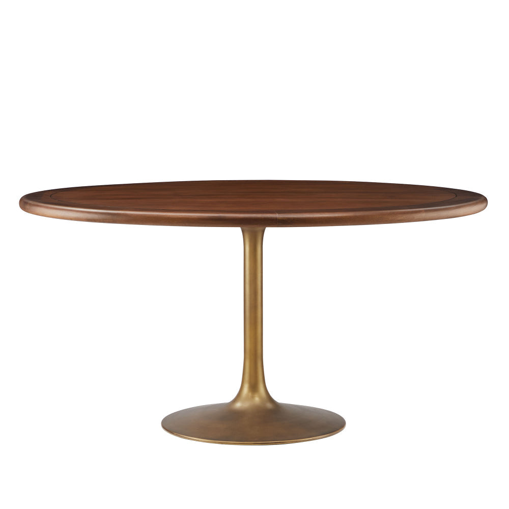 Lippa 60" Round Pedestal Solid Wood Dining Table by Modway