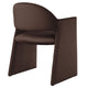 Modway Talia Performance Velvet Dining Armchair in Chocolate Brown