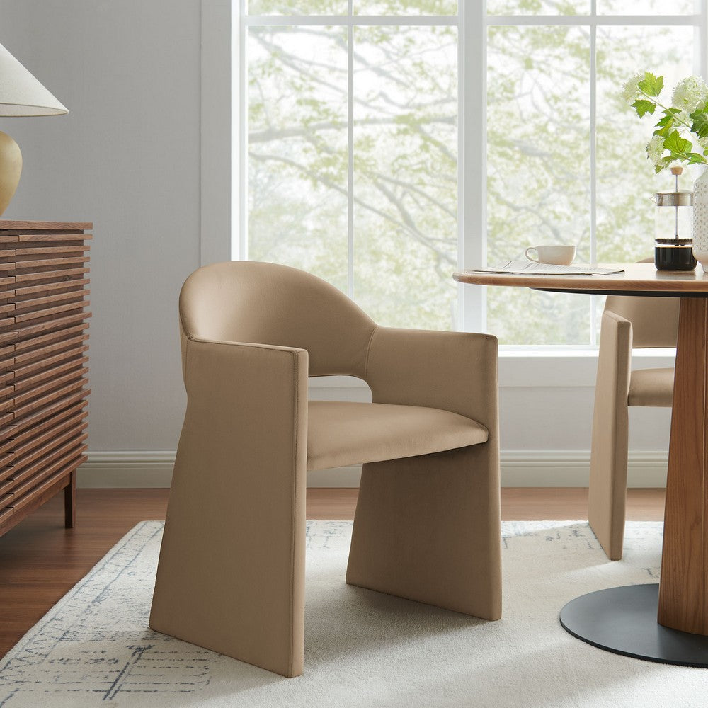 Modway Talia Performance Velvet Dining Armchair by Modway