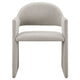 Modway Talia Upholstered Fabric Dining Armchair in Linen