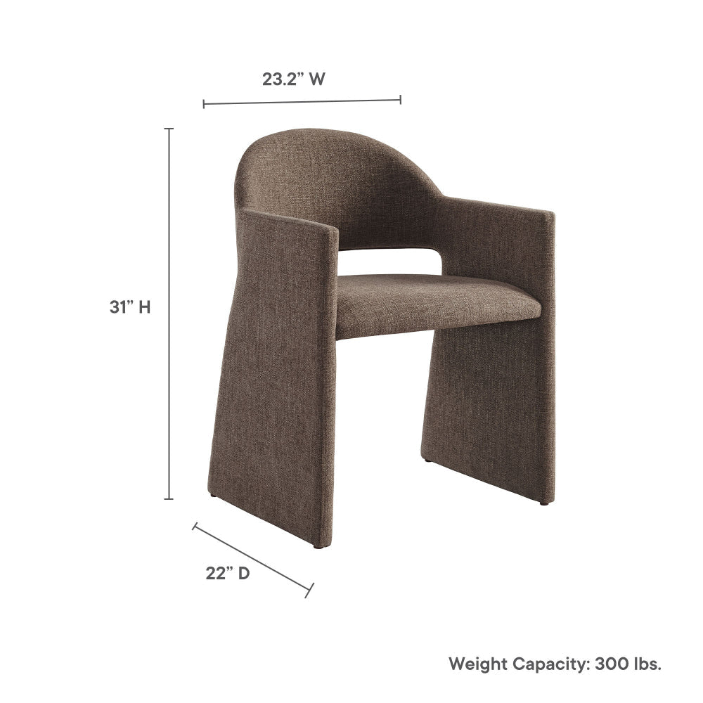 Talia Upholstered Fabric Dining Armchair by Modway