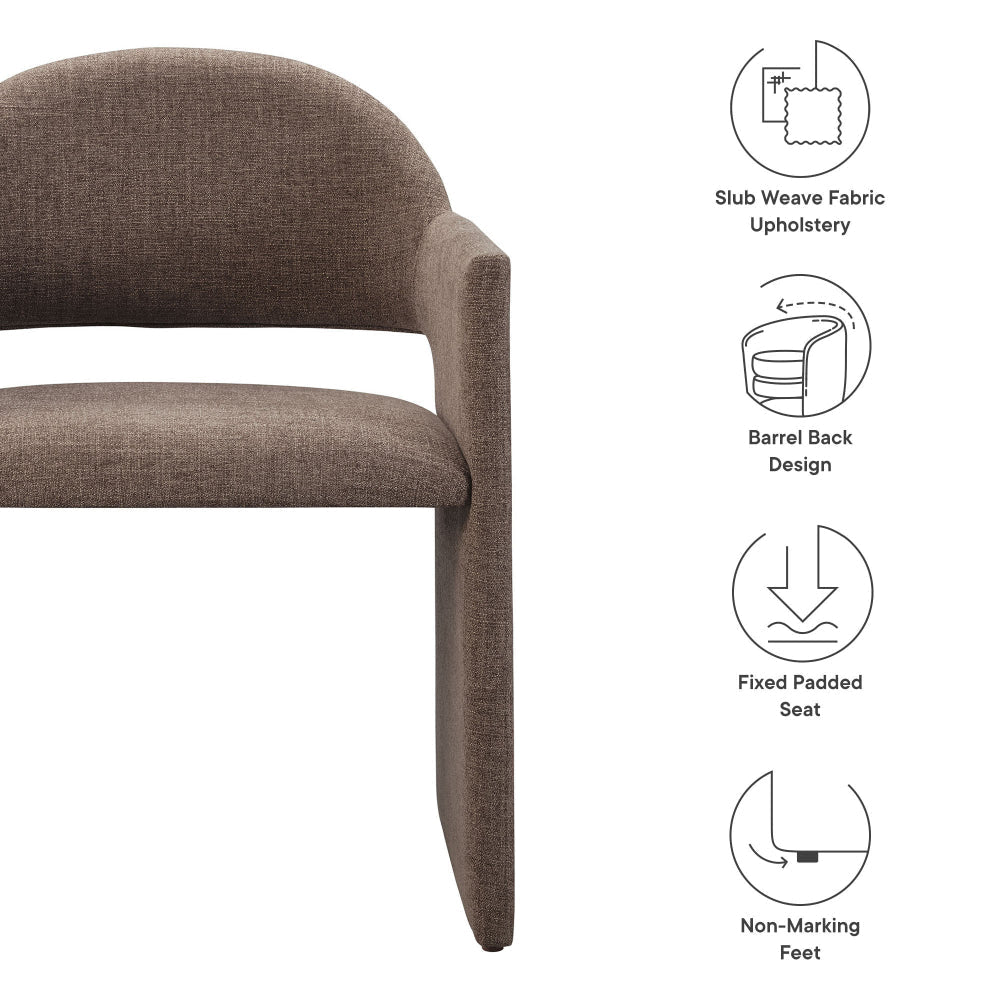 Modway Talia Upholstered Fabric Dining Armchair by Modway