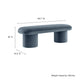 Modway Orla Performance Velvet Upholstered Bench in Cadet Blue