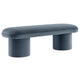 Modway Orla Performance Velvet Upholstered Bench in Cadet Blue