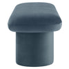 Modway Orla Performance Velvet Upholstered Bench in Cadet Blue