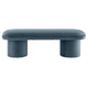 Modway Orla Performance Velvet Upholstered Bench in Cadet Blue