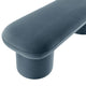 Modway Orla Performance Velvet Upholstered Bench in Cadet Blue