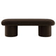Modway Orla Performance Velvet Upholstered Bench in Chocolate Brown