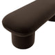 Modway Orla Performance Velvet Upholstered Bench in Chocolate Brown