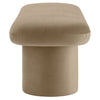Modway Orla Performance Velvet Upholstered Bench in Taupe