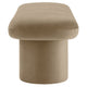 Modway Orla Performance Velvet Upholstered Bench in Taupe