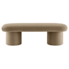 Modway Orla Performance Velvet Upholstered Bench in Taupe
