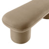 Modway Orla Performance Velvet Upholstered Bench in Taupe